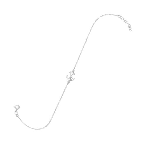 Sideways anchor anklet - sideways,